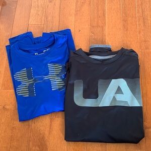 2 Under Armour heat gear medium long sleeve tees